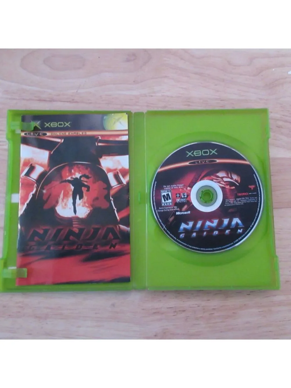 Ninja Gaiden (Microsoft Xbox Original, 2004) with Manual